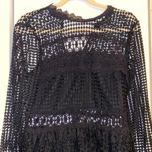 Black long sleeve dress for any event